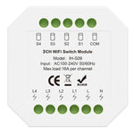 IH S09 1-4CH 16A WiFi Smart Switch Module Support Timing Function for Home Automation Tuya Smart Life APP Voice Control Works with Alexa Google Home
