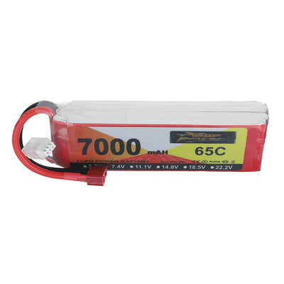 LinkMejor Power 7.4V 7000mAh 65C 2S LiPo Battery T Plug for RC Car