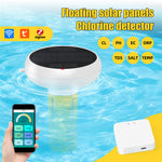 Upgrade Solar Powered Tuya ZigBe WiFi Pool Water Quality Tester 7-in-1 Floating Detector PH ORP TDS Salinity Temperature CL for Pool Fish Tank Aquarium Spa