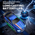 LinkMejor E84 E85 RTR 1/64 2.4G 4WD Mini Drift RC Car Race LED Light Two Speed Full Scale Radio Control High Speed Motor On-Road Racing Vehicle Model Boys Gifts Toys
