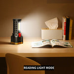 5LED Portable Flashlight Rechargeable Torch COB Side Light 4 Lighting Modes Camping Adventure Spotlight With Power Display