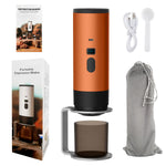 Comfook Portable Capsule Coffee Machine Support Capsules & Powder Brewing Coffee Maker with Digital Display 7800mAh Battery