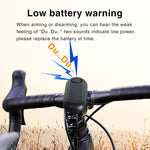 LinkMejor 110dB Anti-Theft Bicycle Alarm Adjustable Volume Vibration Remote Waterproof Alarm for Motorcycles Electric Vehicle