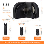 Electric Drill Bit Sharpener Multipurpose Drill Bit Grinding Sharpener for All Bits Drill Grinder Grinding Tool for High Speed Steel Masonry Carbide Cobalt & Tin Coated Bits