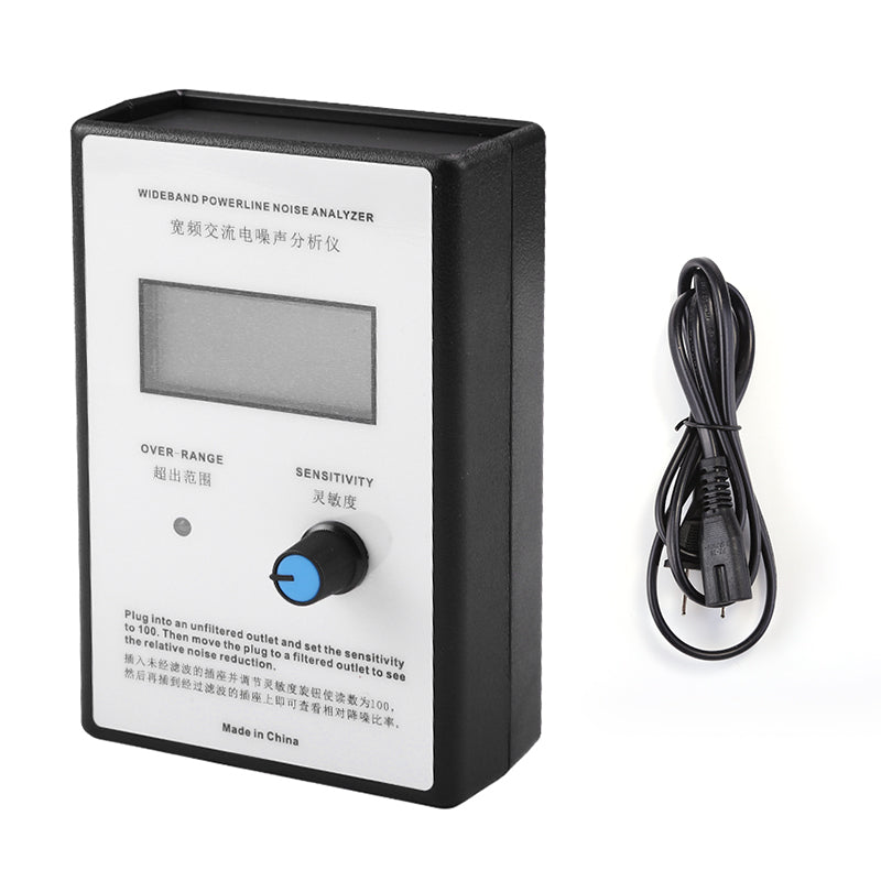 LinkMejor Digital Display Wide-Range AC Power Supply Noise Tester Mains Ripple Meter EMI Meter 300kHz-700kHz Portable Power Quality Analysis Tool