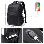 LinkMejor Backpack Men's Shoulder Bag 15.6 Laptop Computer Bag Casual Sports Travel Backpack Breathable Large Capacity USB Charging Backpack