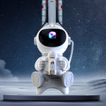 LinkMejor Astronaut Projection Lamp With Bluetooth Speaker Rocket Astronaut Starry Sky Lamp Atmosphere Lamp Night Lamp Gift Ornaments