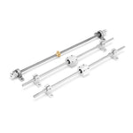 Machifit 15Pcs 100mm-1000mm Optical Axis Guide Bearing Housings Linear Rail Shaft Support Screws Set