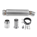 Inlet 36-51mm Motorcycle Exhaust Tail Tip Pipe Muffler Stainless Steel Modified Universal Titanium