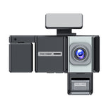 LinkMejor C8 Quad-Lens Dash Cam WIFI 1080P Full HD Night Vision Quad-Recording Car DVR IPS Screen Wide-Angle Motion Detection Driving Recorder