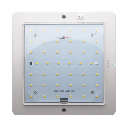 12V LED Interior Roof Light Thin Design Warm White 9W Low Energy Consumption Camper Van Caravan Bus Boat Dome Light
