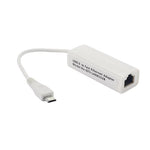 Micro USB to RJ45 Ethernet LAN Adapter 100Mbps Network Converter for Raspberry Pi Zero W / 1.3