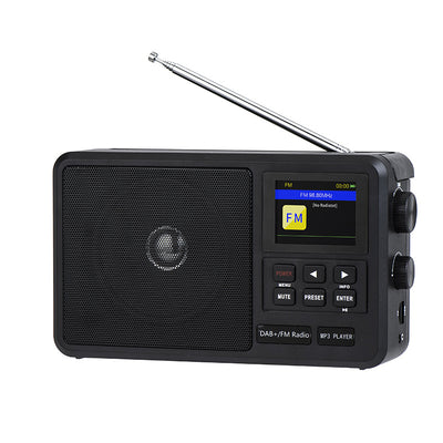 LinkMejor CS-806 FM Radio Handheld Portable Radio Multi Function FM Radio WiFi DAB+ Wireless Radio Support Alarm Clock and Sleep Setting Support USB TF Card 3.5mm Audio Playback
