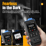 LinkMejor GD-02 Portable Combustible Gas Detector 36cm Flexible Probe Detects Methane Propane Isobutane Real-Time Display 50000ppm Range Triple Alarm System