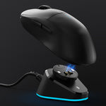 Wireless Magnetic Mouse Charging Dock with Dual USB Port RGB Light Charger Base for Logitech GPW/GProX/G502/X/G903