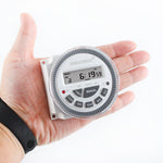 TM-619sH 10A Precision Digital Weekly Programmable Timer Switch  Replaceable Battery  Small Size