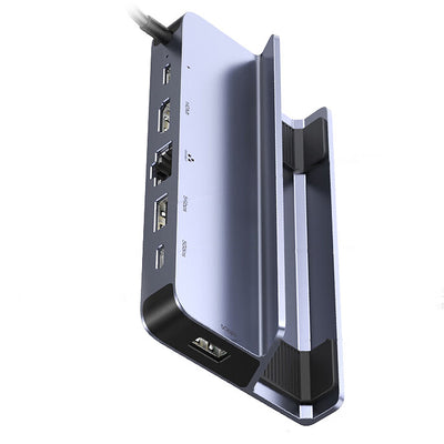 LinkMejor 6-in-1 Type-C Docking Station to HD 4K60Hz RJ45 PD100W Charger Dock for Steam Deck ROG Ally MacBook PC USB A C 3.0 HUB
