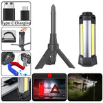 Xhp50 LED Strong Light COB With Built-in Battery and Magnet Can Output Multifunctional Digital Display Work Light