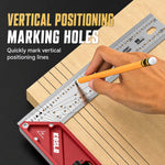 Multifunctional Positioning Angle Ruler Woodworking Scribing Gauge Aluminum Alloy Stainless Steel Dual-Sided Engraved Scales 30 45 50 60 70 Degree Line Drawing Measuring Square