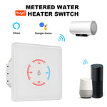DS-107NWN Tuya Smart WiFi Water Heater Switch 16A 3500W Energy Monitoring Timer Touch Control Works with Alexa Google Home Tuya Smart Life