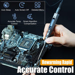 TS101 Smart Soldering Iron USB-C 65W DC 9-24V 90W PD3.1 50-400°C Adjustable Temperature Compact Lightweight Professional Tool Soldering Kit
