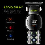 LinkMejor V-185 Professional Hair Trimmer for Men with Ceramic Stainless Steel Blades 7000 RPM Motor USB Rechargeable LED Display 220min Runtime