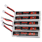 5Pcs LinkMejor 3.8V 300mAh 70C/140C 1S Lipo Battery PH2.0 Plug for Eachine TRASHCAN Snapper6 7 Mobula7