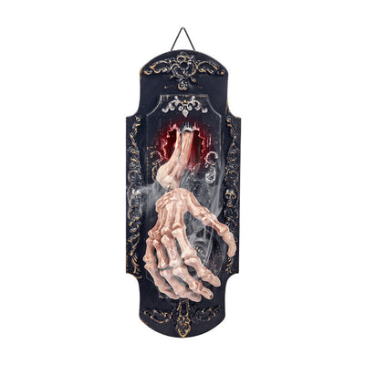 Elfeland Halloween Spooky Doorbell Sensor Spray Door Lock Luminous Audible Touch Sound Induction Venue Layout Haunted House