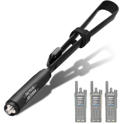 LinkMejor Foldable Tactical Antenna UV Dual Band 136-520MHz SMA-Female Interface for Baofeng UV32 DM32 Walkie Talkie
