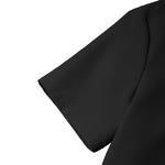 LinkMejor Elegant Style Women Summer Fashion V Neck Short Sleeve Sundress Casual Holiday Party Knee-length Dress
