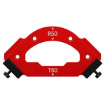 Corner Jig Router Template Corner Routing Guide Quick Jig Router Bit Template with Removable Clip Arc Cutting Auxiliary Tool for Woodworking Routing R10 R20 R30 R35 R40 R50 R60