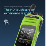 Talkpod N58plus 4G Amateur POC Walkie Talkie Smart 9.0 Android GPS Location Sharing Long Battery Type-C Fast Charging Bluetooth PTT Support Wireless Two-Way Radio with 2.4Inch HD Touch Screen