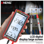 LinkMejor 681 Rechargable Digital Professional Multimeter Non-contact Voltage Tester AC/DC Voltage Meter Touch Screen Current Tester