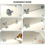 Zinc Alloy Corner Bracket L Shaped Support Connector 10 Pack Rust Resistant Heavy Duty Screws Included Furniture Hardware for Tables Chairs Shelves Cabinets