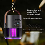 Tevorex 2in1 Wall mounted Fan Mosquito Killing Lamp UV Bug Zapper 5 Speeds Dual Light Modes USB Rechargeable LED Display