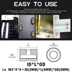 Brass Heat Set Insert Nut M2 M2.5 M3 M4 M5 M6 Nutinsert Thread Knurled Embedment Screw Nuts 3D Printing Assortment Kit