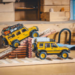 LinkMejor FCX24M RTR 1/24 2.4G 4WD RC Car for Land Rover Camel Trophy Edition Rock Crawler Off-Road Climbing Truck Two Speed LED Lights Vehicles Models Oil Filled Shocks Toys