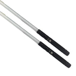 2-in-1 Metal Laser Sword with Hit Sound Seven Color Lights Rechargeable Perfect for Cosplay and Role-play