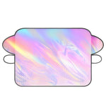 5 Strong Magnetic Buckles Laser Reflective Aluminum Sunshade UV Protection Insulation Foldable Waterproof Heat Shield for Cars SUVs Sedans