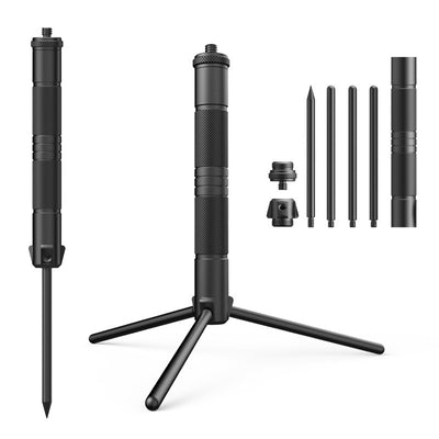 Aluminum Lantern Stand Camping Lamp Pole for Astrolux CL01 CL02 Foldable Light Support Holder Lamp Bracket Camera Phone Tripod Stand For Picnic