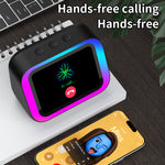 TF26pro Smart AI Speaker Wireless bluetooth Speakers RGB Lights 4.0-inch Screen LED Display 57mm Speaker Hands-free Calling Voice Assistant 2000mAh Battery Customized Photo Albums Smart Alarm Clock Home AI Speakers