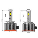 General Liang Pair 6000LM LED Car Headlights D Series With Decoding Integrated Headlight LED Lens Bulbs