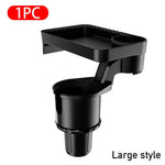 360° Adjustable Car Cup Holder Extender Multi-Function Drink Holder with Food Table Snack Base Tray Coffee  Burger Storage Box Small Table