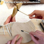 50/100PCS Dual-Purpose Sanding Sticks Precision Frosted Tips Flat Head for Crafts Model Making Shaping Smoothing Finishing