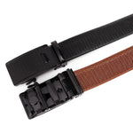 120cm Men's PU Leather Belt Casual Auto Buckle Adjustable Waistband Simple Fashion Business Male Pants Belt