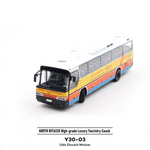 LinkMejor NORTH BFC6120 Y30-03 1/64 2.4G RWD RC Car Simulation Bus Citybus Alloy Body LED Light High Grade Luxury Touristry Electric Remote Control Vehicles Models Adult Children's Toys