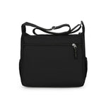 Men's Large Capacity Business Casual Crossbody Bag Multiple Pockets Soft Lightweight Nylon Fabric Adjustable Strap Messenger Bag