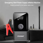 LinkMejor Intelligent Portable Car Jump Starter LED Light Multi Functional Emergency Starting Power Supply with Smart Clamps for Automobiles