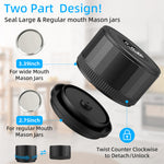 Electric Mason Jar Vacuum Sealer Kit Compatible with Wide-Mouth & Regular-Mouth Mason Jars Canning Vacuum Sealer for Food Storage Vacuum Sealer