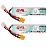 LinkMejor GNB 7.4V 550mAh 90C 2S XT30 Plug Lipo Battery for Happymodel Crux3 TinyGo Beta75 Pro Whoop RC FPV Racing Drone
